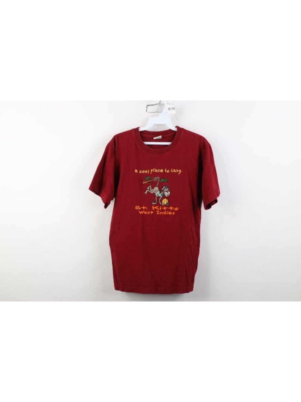 Vtg 90s Streetwear Mens Small Monkey St Kitts West Indies Short Sleeve T-Shirt